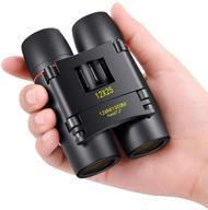 👀 poldr 12x25 small pocket binoculars: compact binoculars for adults and kids - ideal for bird watching, concerts, theater, and opera logo