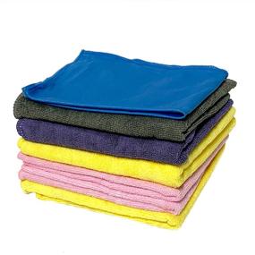 img 4 attached to 🧺 1-Pound Mix of Eurow Absorbent Microfiber Cleaning Cloth Reusable Rags - Ideal for All-Purpose Cleaning