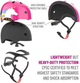 img 2 attached to Noggn Rainbow Unicorn Bike Helmet: Ideal Protection for Baby, Kids, and Adults - 3 Sizes Available for Infants, Children, and Women & Girls 14+ - Perfect for Bicycles, Scooters, and Skateboards