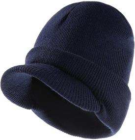 img 3 attached to Winter Cotton Girls Knitted Beanie - Boys' Accessories