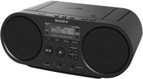 img 2 attached to 🎵 Портативный CD-проигрыватель Sony Zs-PS50 с цифровым тюнером, АМ/ФМ-радио, воспроизведением через USB, аудиовходом, мега-бас-рефлексом и стерео звуковой системой - черный.