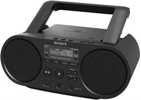 img 1 attached to 🎵 Портативный CD-проигрыватель Sony Zs-PS50 с цифровым тюнером, АМ/ФМ-радио, воспроизведением через USB, аудиовходом, мега-бас-рефлексом и стерео звуковой системой - черный.