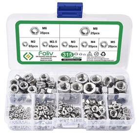 img 4 attached to FOLIV 315PCS Stainless Metric Assortment