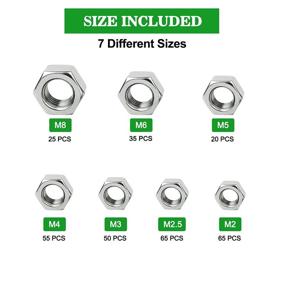 img 3 attached to FOLIV 315PCS Stainless Metric Assortment