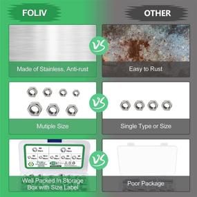 img 1 attached to FOLIV 315PCS Stainless Metric Assortment