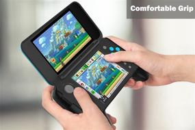 img 1 attached to 🎮 MoKo Handle Grip for Nintendo New 2DS XL - Anti-Slip Protective Grip & Stand (Black)
