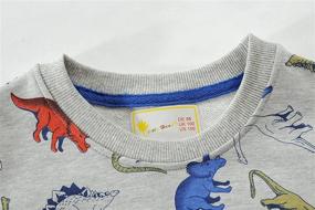 img 3 attached to 🚜 Cartoon Excavator Sweatshirt: Cotton Pullover for Boys' Clothing in Fashion Hoodies & Sweatshirts