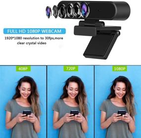 img 3 attached to 📹 Full HD Webcam with Built-in Mic for PC/Mac, High-Def Camera for Streaming/Video Calling/Recording/Conferencing/Gaming Skype/YouTube/Zoom/Facetime