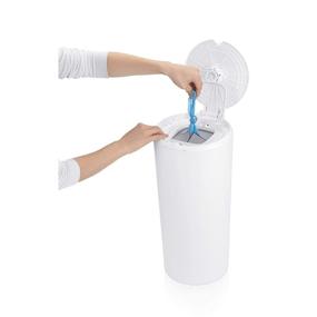 img 1 attached to 🍼 PurePail Classic Diaper Pail – White: Odor-Blocking, Fragrance-Free, 20% More Diaper Capacity, Eco-Friendly, Easy to Use – Includes Pail, Refill Bags, and Charcoal Filter