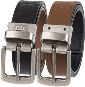 img 4 attached to 👖 Levis Reversible Beveled Medium Inch Boys Belts: Versatile and Stylish Accessories