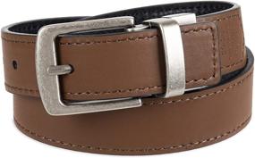 img 2 attached to 👖 Levis Reversible Beveled Medium Inch Boys Belts: Versatile and Stylish Accessories