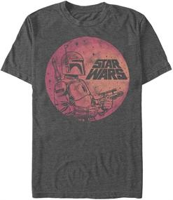 img 1 attached to High-quality Star Graphic T Shirt in Charcoal Heather - Perfect for Style Enthusiasts!