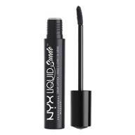 👽 nyx liquid suede cream lipstick in alien black logo