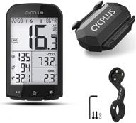 cycplus bike computer set: speed sensor, mount, and wireless odometer - waterproof ant+ bluetooth mtb tracker logo