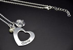 img 1 attached to 👭 O.RIYA Pinky Promise Stainless Steel Necklace Set - Big Sis & Lil Sis, Silver Plated