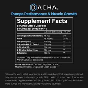 img 1 attached to Качественный L-аргининовый препарат – 1920 мг, 120 капсул: ААКГ – стимулятор оксида азота, L-цитруллин, бета-алаин, необходимые аминокислоты для энергии, роста мышц, здоровья сердца, васкулярности и выносливости.