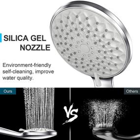 img 2 attached to 🚿 High Pressure Detachable Shower Head with Handheld - 6 Modes, Extra Long Hose and 360° Adjustment