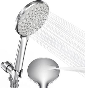 img 4 attached to 🚿 High Pressure Detachable Shower Head with Handheld - 6 Modes, Extra Long Hose and 360° Adjustment