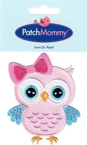 img 1 attached to 🦉 PatchMommy Owl Patch – Iron On/Sew On Appliques for Kids Children, Pink/Blue – Enhancing SEO