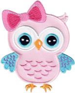 🦉 patchmommy owl patch – iron on/sew on appliques for kids children, pink/blue – enhancing seo logo