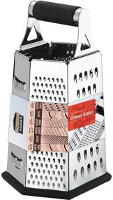 img 4 attached to 🧀 Stainless Steel 6-Sided Cheese Grater for Kitchen - Easy to Use with Non-Slip Base by Utopia Kitchen