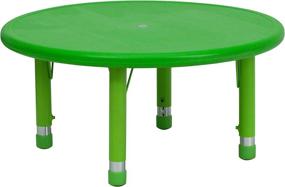 img 4 attached to Kid's Home Store: Flash Furniture Crescent Adjustable Activity