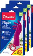 🧤 playtex living reusable rubber cleaning gloves, medium (pack of 3) - durable and versatile cleaning gloves for prolonged use logo