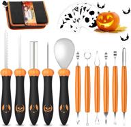 🎃 trumlandy pumpkin carving kit: ultimate tools for jack-o-lantern creation - storage bag included! logo