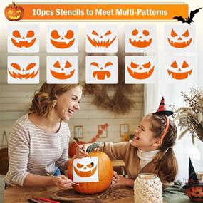 img 1 attached to 🎃 TrumLandy Pumpkin Carving Kit: Ultimate Tools for Jack-O-Lantern Creation - Storage Bag Included!