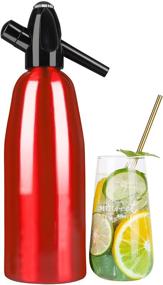 img 4 attached to 🥤 1L LANGSHI Home Soda Water Siphon - Aluminum Sparkling Water Maker for Fizzy Soda Machine