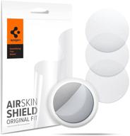 🛡️ защитная пленка spigen для airtag: прозрачный матовый щиток для airtag 2021 - покрытие для 4 сторон логотип