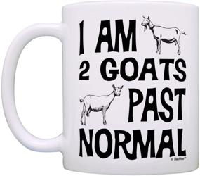 img 3 attached to Pygmy Goat Farm Coffee Mug Tea Cup - Unique Goat Farmer Gift - I Am 2 Goats Beyond Ordinary