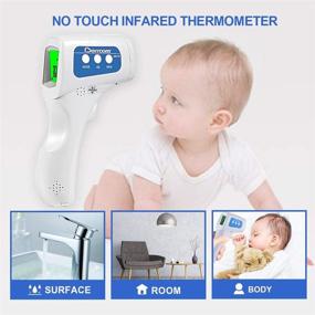 img 1 attached to 🌡️ JXB-178 Non-Contact Infrared Forehead Thermometer - Medical Grade Baby Fever Check Thermometer 3-in-1 Contactless for Kids, Infants, and Adults (Batteries Not Included)