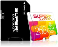 💾 upgrade your storage with a 256gb micro sd card (class 10): ideal for camera, phone, computer, nintendo switch, dash cam, tablet & more! logo