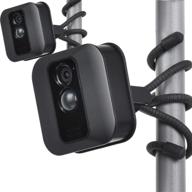 📸 uogw 2-pack flexible tripod for blink xt, blink xt2, blink mini, all-new blink outdoor - wall mount bracket for blink home security camera - attach anywhere, black logo
