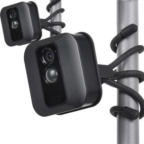 img 4 attached to 📸 UOGW 2-Pack Flexible Tripod for Blink XT, Blink XT2, Blink Mini, All-New Blink Outdoor - Wall Mount Bracket for Blink Home Security Camera - Attach Anywhere, Black
