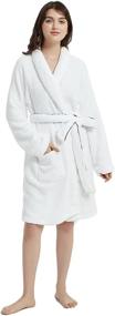 img 4 attached to Womens Elegant Bathrobe Length Ladies