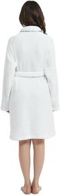 img 3 attached to Womens Elegant Bathrobe Length Ladies