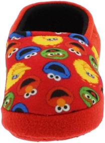 img 1 attached to 🍪 Sesame Street Elmo Cookie Monster Aline Slippers: Perfect for Boys and Girls (Toddler/Little Kid)