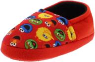 🍪 sesame street elmo cookie monster aline slippers: perfect for boys and girls (toddler/little kid) logo