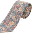 jnjstella cotton floral skinny necktie logo