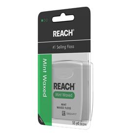 img 3 attached to 🦷 Plaque & Food Removal Made Easy: Reach Waxed Dental Floss, Refreshing Mint, 55 Yards (Pack of 6)