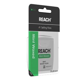 img 1 attached to 🦷 Plaque & Food Removal Made Easy: Reach Waxed Dental Floss, Refreshing Mint, 55 Yards (Pack of 6)