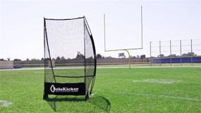 img 1 attached to 🏈 Bownet Solokicker Football Kicking Net - Portable, Easy-to-Setup Training Football Net for Kicking and Punting Practice (Solo Kicker, 7'4" x 4'), Black - With Carrying Case