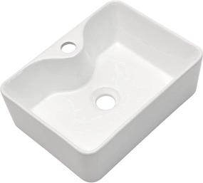 img 4 attached to Vessel Sink Rectangular Rectangle Bathroom