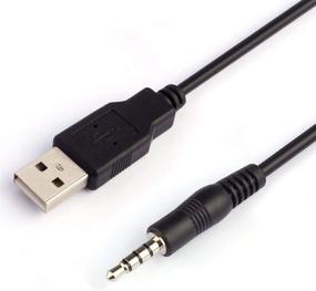 img 1 attached to 🔌 Ritz-Mart 3.5mm AUX to USB Charge Cable Adapter Cord, Black, 3 Feet