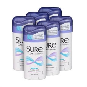 img 3 attached to SURE Antiperspirant Deodorant Solid Regular 2.6 oz 6 Pack