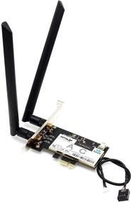 img 4 attached to 📶 Высокоскоростной беспроводной адаптер WiFi с Bluetooth 4.1 - Deal4GO NFA344 DW1810 5 ГГц 802.11ac 867 Мбит / с PCi-e Express WLAN карта.