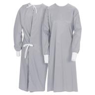 reusable isolation gown gray blockade logo