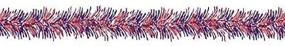 img 3 attached to 🎇 Patriotic Red, White & Blue Tinsel Garland by Greenbrier - 9 Ft